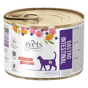 12x 185g 4vets Natural Cat Gastro intestinal kattenvoer nat