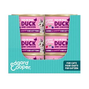 Edgard&Cooper Edgard & Cooper eend en kip kitten natvoer blikjes 18 x 85gr