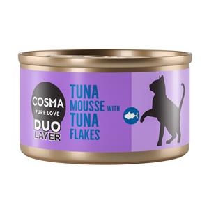 Cosma DUO Layer 6 x 70 g - Tonijnmousse met stukjes tonijn