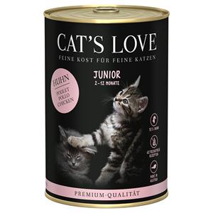 Cat's Love 6x400g  Junior Kippenvoer Nat