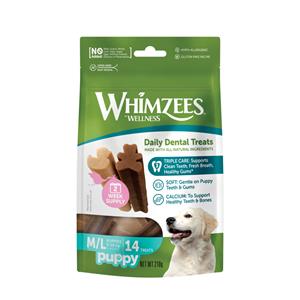Whimzees Puppy Value Bag - Hondensnacks - 14 stuks Puppy M/L