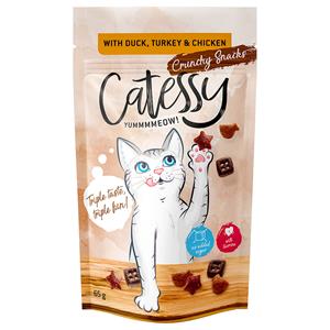 Catessy Knapperige Snacks 65 g - met Eend, Kalkoen & Kip