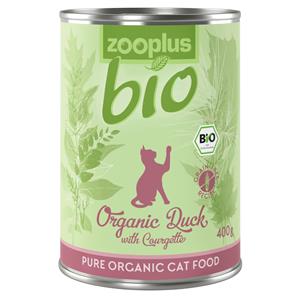 24x400g Bio Eend met Kalkoen zooplus Bio Kattenvoer