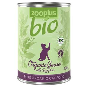 24x400g Bio Gans met Pompoen zooplus Bio Kattenvoer