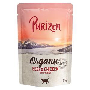 Purizon Organic 6 x 85 g voor een probeerprijs - Rund en Kip met Wortel