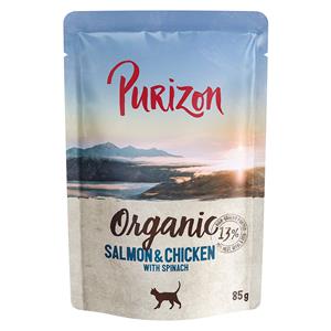 Purizon Organic 6 x 85 g voor een probeerprijs - Zalm en Kip met Spinazie