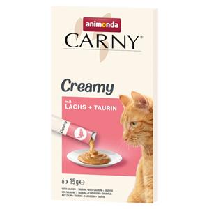 Animonda Carny Adult Creamy - 6 x 15 g met Zalm + Taurin