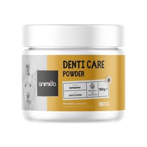 Denti-Care poeder - Natuurlijk gebitsverzorging supplement voor katten en honden - Animigo - 180 pot