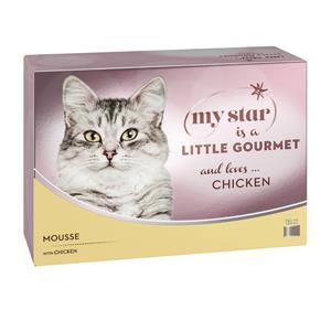 My Star Mousse Gourmet Blik Kattenvoer 12 x 85 g - Kip