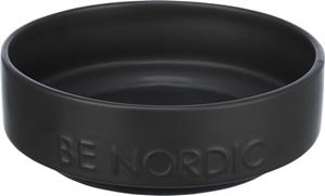 TRIXIE be nordic voerbak hond keramiek / rubber zwart (16 CM)