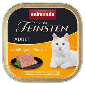 Animonda Vom Feinsten 6x100g Adult met Gevogelte en Pasta  Kattenvoer