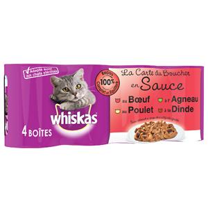 Whiskas Vlees in Saus (12 x 390 g)  La Carte 12x390/400g Natvoer Katten