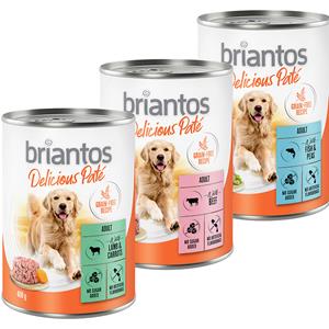Briantos Delicious Paté 6 x 400 g Mix: Vis, lam & rund