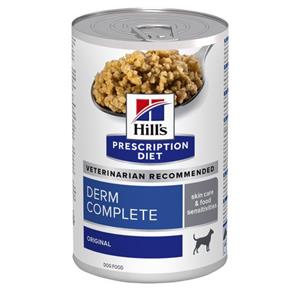 Hills Prescription Diet Hill's Derm Complete hondenvoer nat 370g blik
