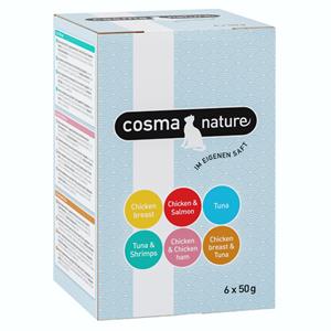 Cosma Nature Maaltijdzakjes 6 x 50 g - Mix (6 soorten)