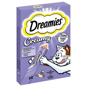 Dreamies Creamy Snacks - Eend (4 x 10 g)