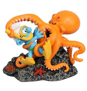 Aqua D'ella Smurfs Onder Water Octopus 13,4x7,9x9,8cm