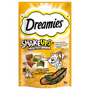 Dreamies 55g  Shakeups Multivitamins Gevogelte Picknick Kattensnacks