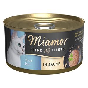 Miamor 24x85g  Fijne Filets in Saus Pure Tonijn Nat Kattenvoer
