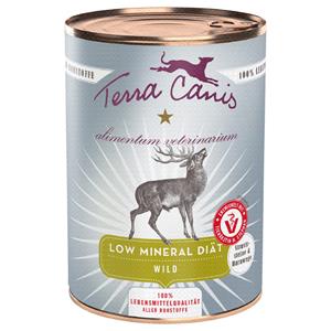 Terra Canis 6x 400g  Alimentum Veterinarium Mineraalarm Dieet Wilde Hondenvoer Nat