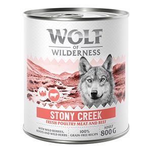 Wolf of Wilderness Adult “Expedition” 6 x 800 g - Stony Creek - Gevogelte met rund