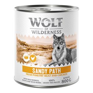 Wolf of Wilderness Senior “Expedition” 6 x 800 g - Sandy Path - Gevogelte met Kip