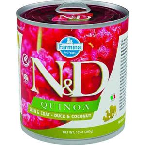 N&D Quinoa natvoeding voor de hond Skin&Coat Eend 285 gr. - per 6 stuks