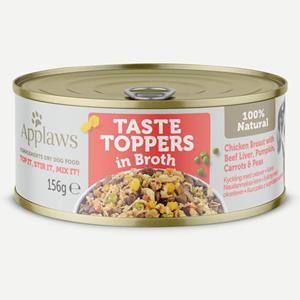 Applaws Cat Applaws hondenvoeding Taste Toppers Kip met runderlever in bouillon 156 gr. - per 12 stuks