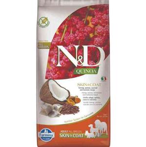 N&D Quinoa hondenvoeding Skin&Coat Haring 7 kg.