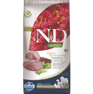 N&D Quinoa hondenvoeding Weight Management Lam 7 kg.