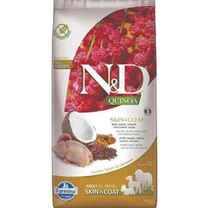 N&D Quinoa hondenvoeding Skin&Coat Kwartel 7 kg.