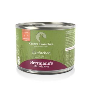 Herrmann's natvoeding voor de kat Konijn met kaas 200 gr.