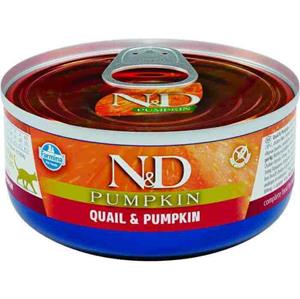 N&D Pumpkin natvoeding voor de kat Kwartel 70 gr. - per 24 stuks