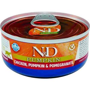 N&D Pumpkin natvoeding voor de kat Kip 80 gr. - per 24 stuks