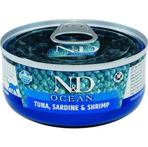 N&D Ocean natvoeding voor de kat Tonijn met Sardine 70 gr. - per 24 stuks