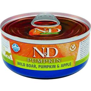 N&D Pumpkin natvoeding voor de kat Wild Zwijn 70 gr. - per 24 stuks