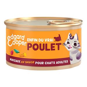 Edgard & Cooper 85g  Adult Kipbrokjes in Graanvrije Sauce - Kattenvoer