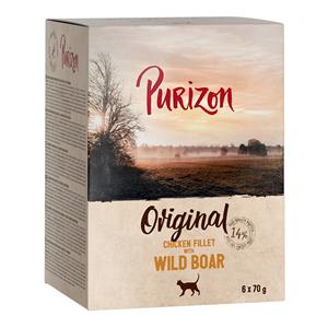 Purizon 6 x 70 g  Adult Kipfilet met Wild Zwijn Kattenvoer Natvoer