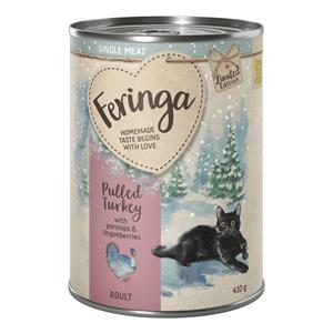 Feringa Limited Edition:  Single Meat Wintermenu Pulled Turkey met Pastinaak Kattenvoer 6 x 410 g