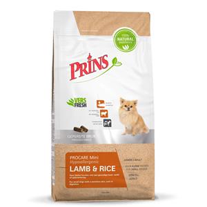 Prins ProCare Hypoallergenic Mini Lam&Rijst hondenvoer 15kg