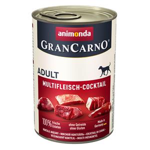 Animonda GranCarno Original Adult 6 x 400 g Mixpaket 1: hartige selectie (6 Soorten)