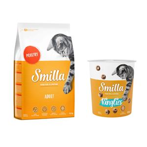 Smilla 10 kg  Droogvoer + 125 g  Snacks Ringlies gratis - Adult Gevogelte (10 kg) + Probiotische Snacks Ringlies (125 g)