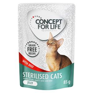 Concept for Life Sterilised Cats Rund graanvrij - in Gelei - 12 x 85 g