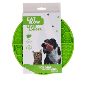 Petsexclusive Eat Slow Live Longer Lick Mat Dimensions Circle Green