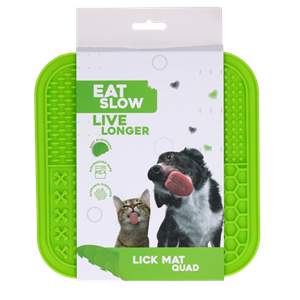 Petsexclusive Eat Slow Live Longer Lick Mat QuadGreen