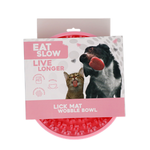 Petsexclusive Eat Slow Live Longer Lick Mat Wobble Bowl Pink