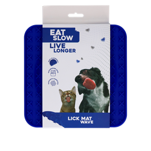 Petsexclusive Eat Slow Live Longer Lick Mat Wave Blue
