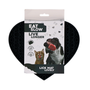 Petsexclusive Eat Slow Live Longer Lick Mat Lovely Grey