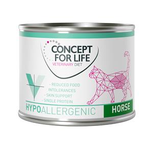 Concept for Life VET erinary Diet Hypoallergenic Paard Kattenvoer - 6 x 200 g