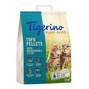 Tigerino Plantaardige Tofu kattenbakvulling - Melkgeur - Dubbelpak: 2 x 4,6 kg